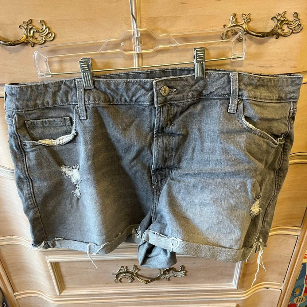 High Rise Denim Shorts